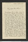 Nachlass Franz Steindachner, Brief von Victor Pietschmann an Franz Steindachner (28.07.1907), Inv.Nr. 396.01, Seite 1